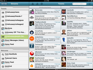 A screen capture of the Hootsuite interface.
