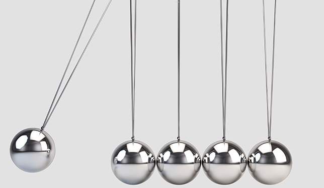 Pendulums swing on water